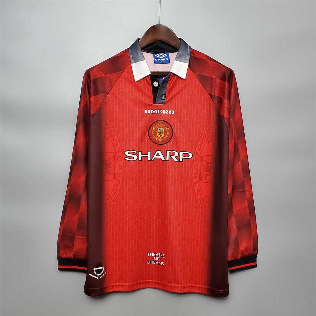 Manchester United Retro 96-97 Home Long Sleeve Jersey